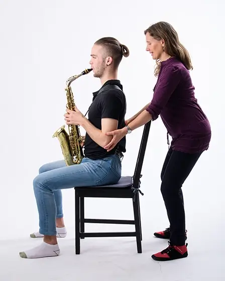 Ajuste postural de Fisioterapia para músicos 2