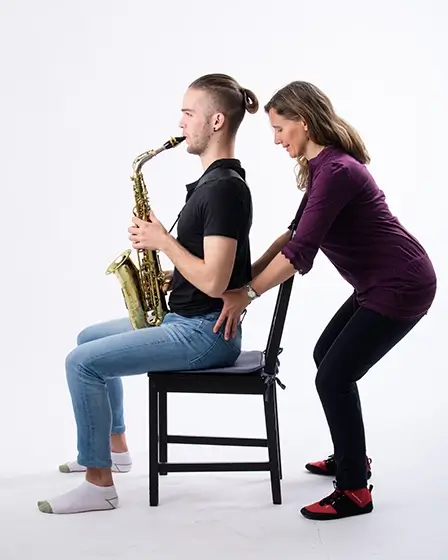 Posición del tratamiento de Fisioterapia para músicos 5